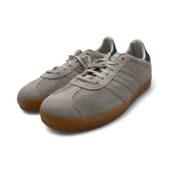 Adidas Gazelle Men’s Sneakers In Aluminium/wonder Beige/collegiate Green SZ 7 - Picture 4 of 7